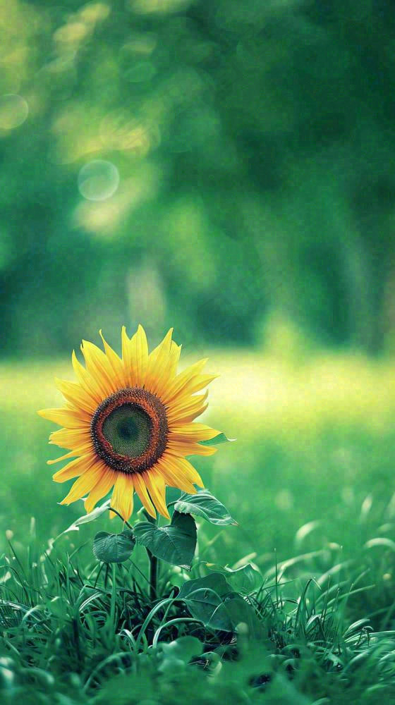 阳光下向日葵特写夏至夏天摄影图