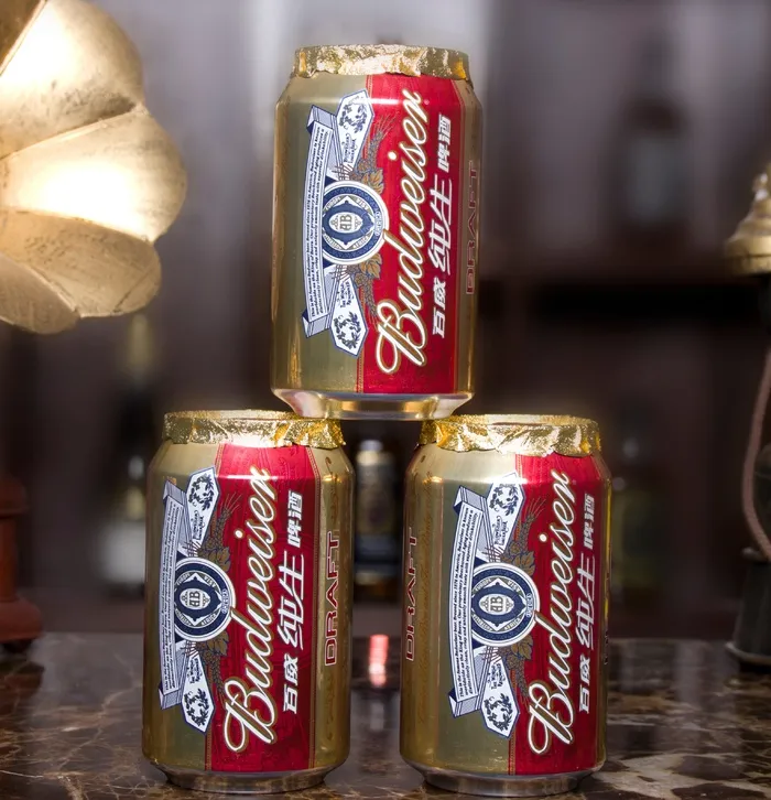 百威啤酒纯生产品拍摄照片饮料广告设计素材
