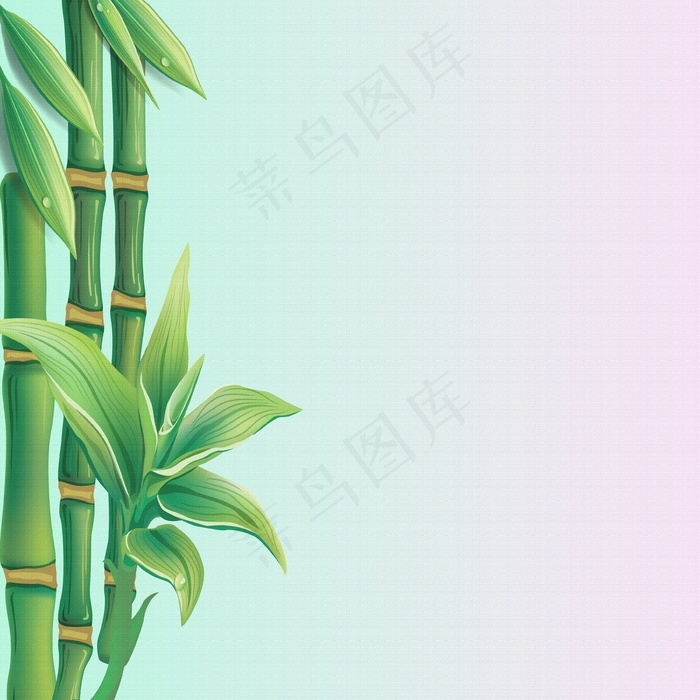 端午节绿竹背景图片 菜鸟图库