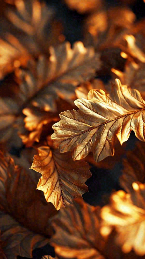 秋天秋叶金黄色满地落叶，秋分摄影图