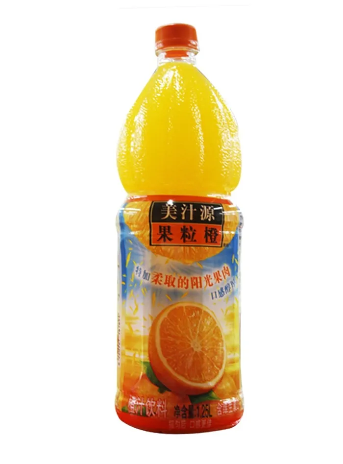 美汁源果粒橙产品拍摄照片饮料广告设计素材