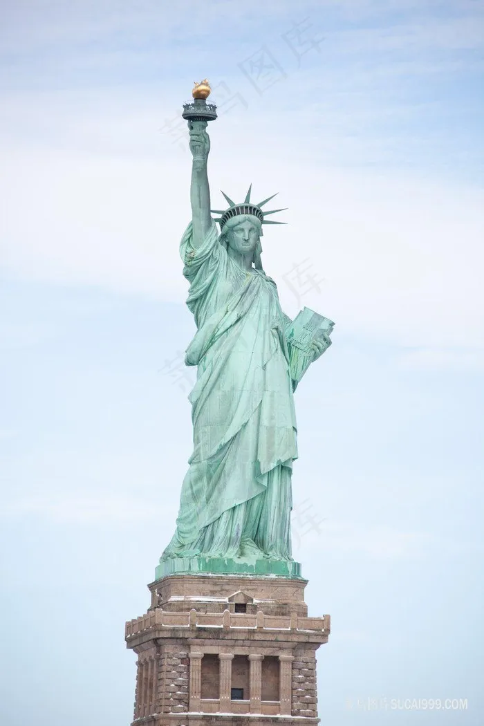美国自由女神像雕塑图片