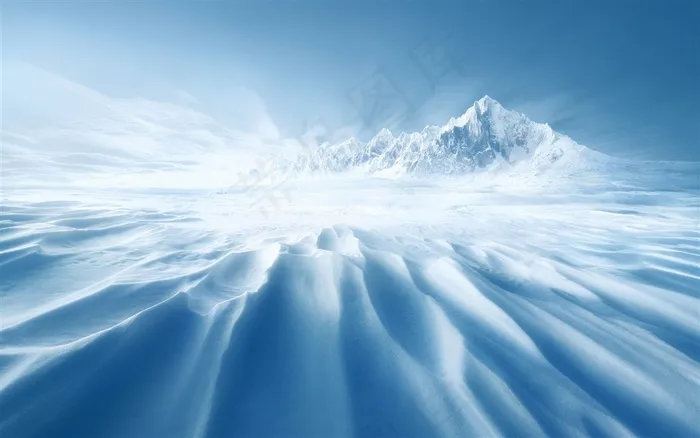 唯美雪山风景图片素材