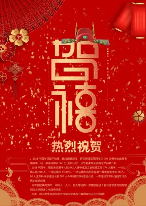 喜报战报海报贺喜光荣榜金榜题名预览图