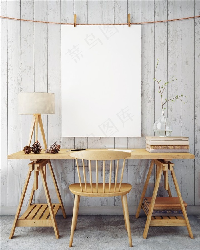 小清新个人书桌高清摄影图片相框图片