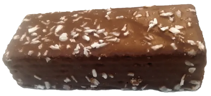 巧克力生椰拿铁椰子脆饼干威化蛋白棒免抠摄影元素素材