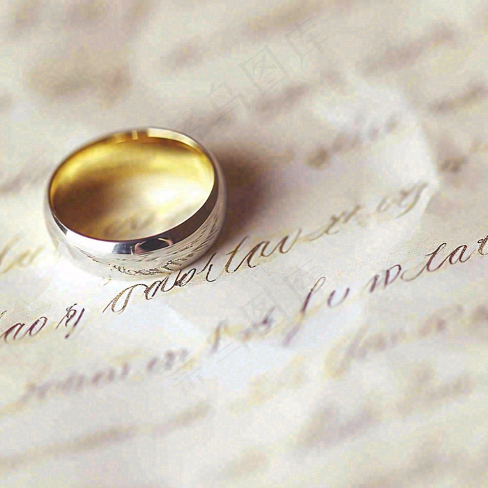 爱情婚礼婚姻戒指珠宝配饰，浪漫情人节摄影图