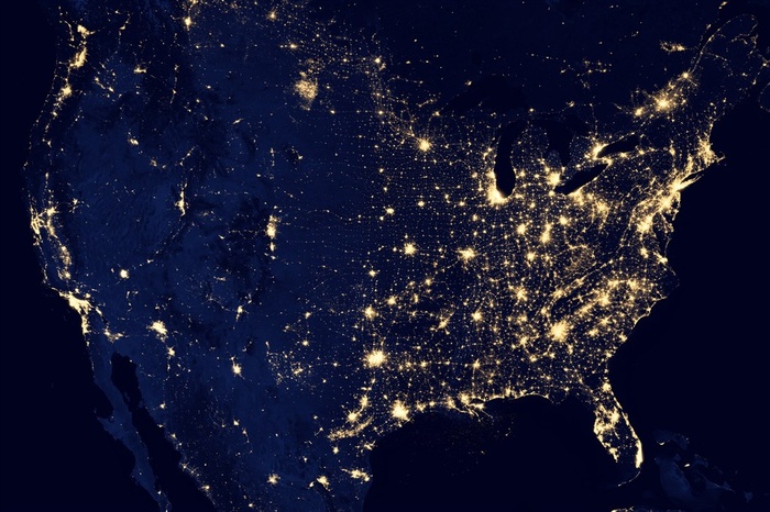 美国高清卫星图图片