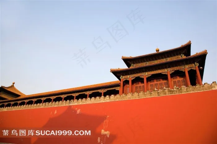 传统建筑北京故宫午门摄影素材