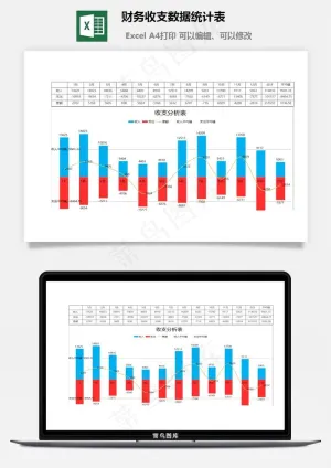 财务收支数据统计表预览图
