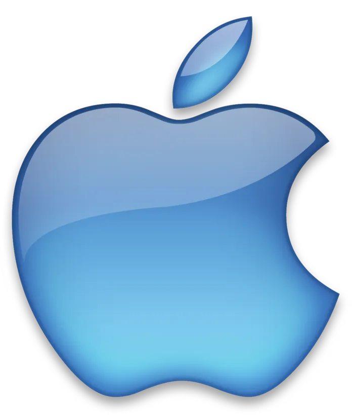 蓝色苹果logo