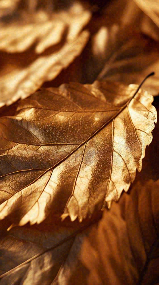 秋天秋叶金黄色满地落叶，秋分摄影图