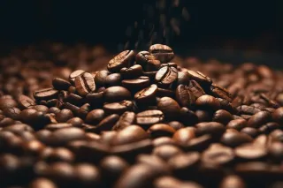 咖啡豆摄影图