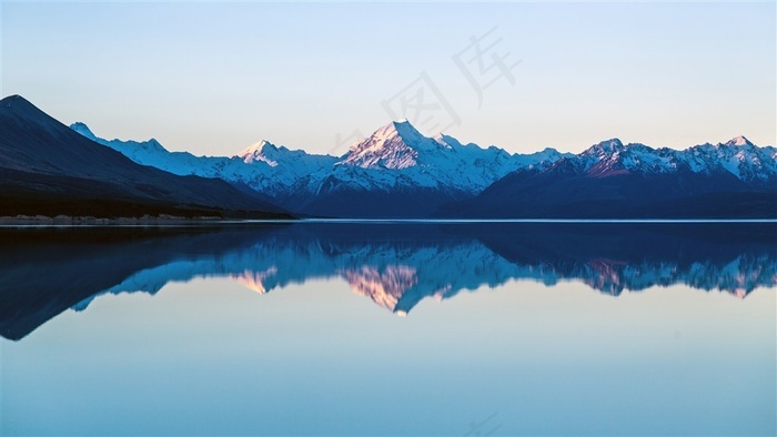 美丽雪山湖泊风景4k壁纸3840x2160 菜鸟图库