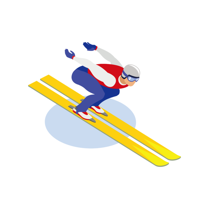 冬奥会运动小人卡通图片