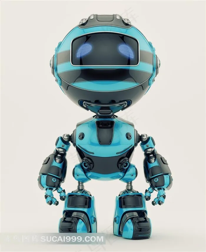 蓝色的机器人