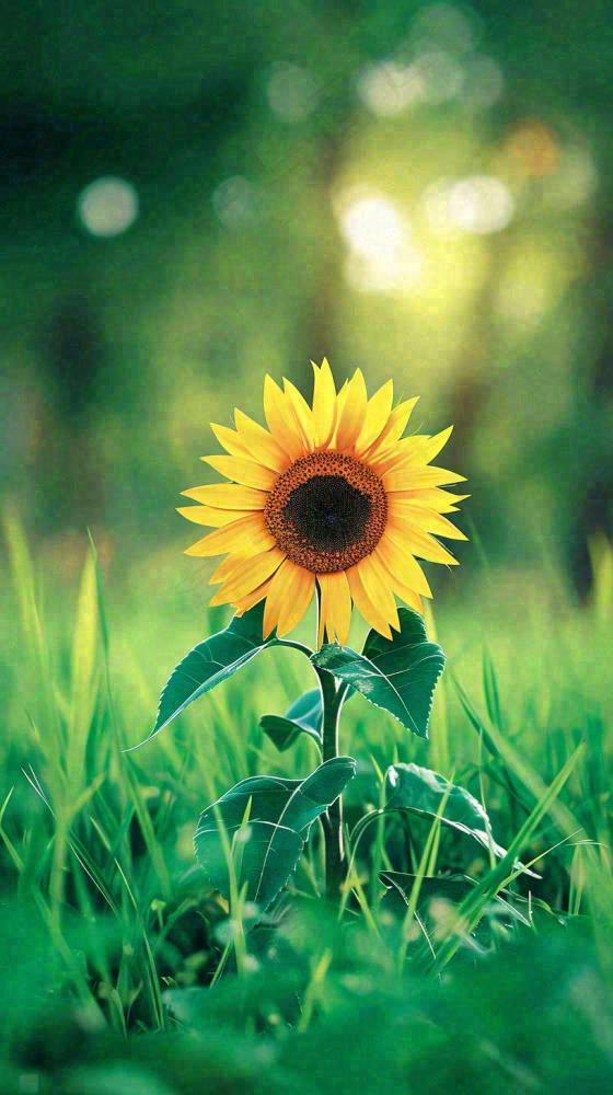 阳光下向日葵特写夏至夏天摄影图