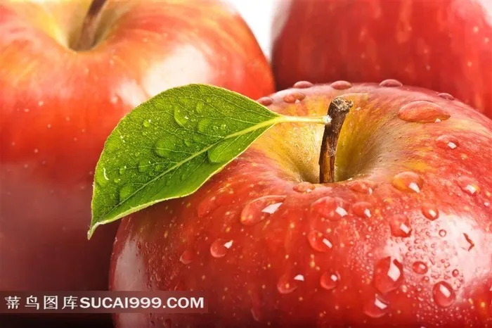 高清红苹果图水果图片