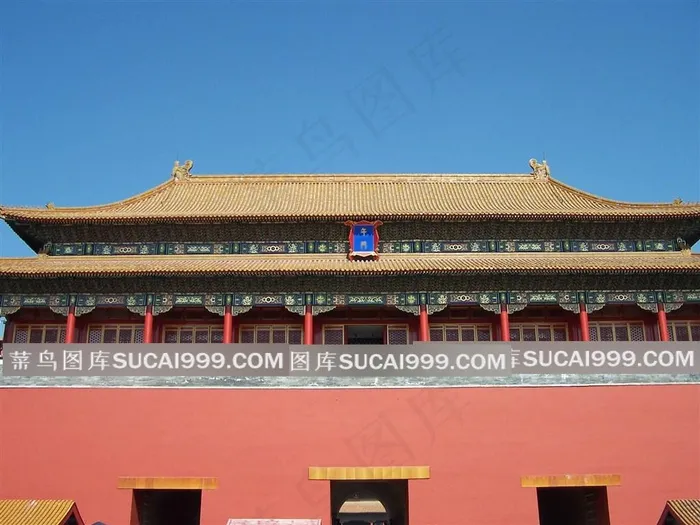 故宫午门中国古代建筑jpg素材