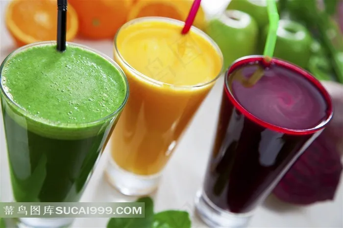鲜榨蔬菜果汁系列 - 三款新鲜美味的鲜榨果汁