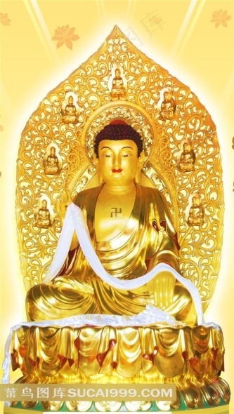 金色佛像图片 - 菜鸟图库