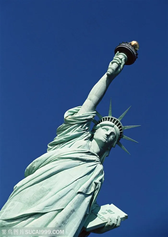 世界风情-美国自由女神像上半身