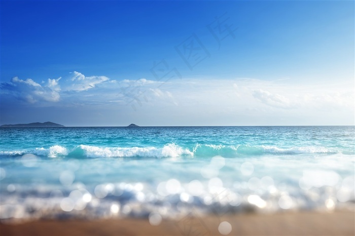 唯美大海景色素材图 菜鸟图库