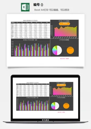 LMTK可视化图表模板Excel素材公司企业办公表格数据分析智能图表预览图