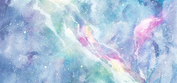 梦幻水彩星空背景素材唯美渐变纹理jpg创意海报ppt背景小清新 菜鸟图库