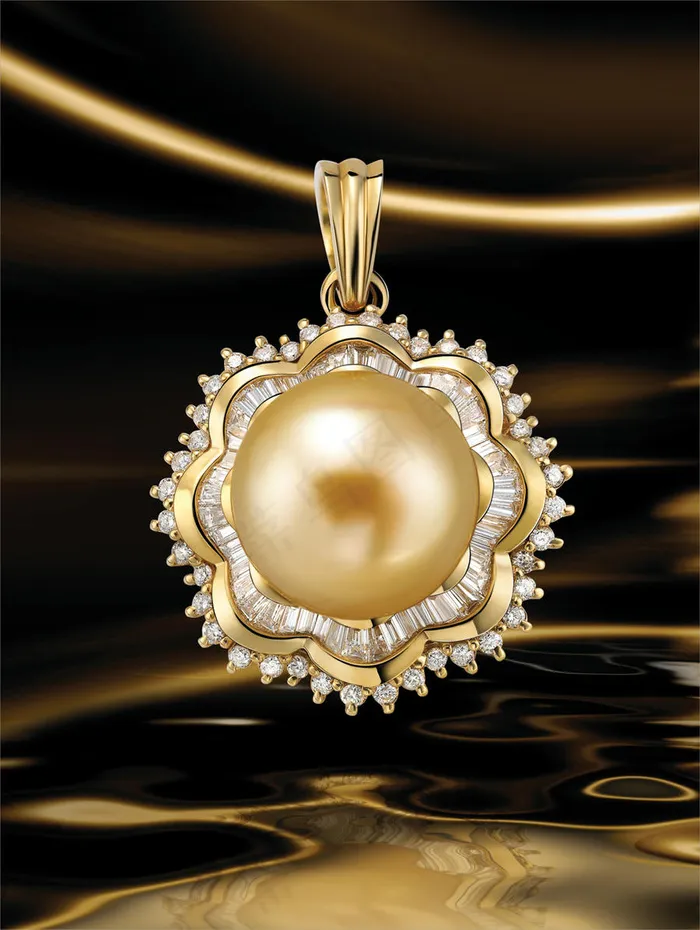 珠宝首饰-黄宝石吊坠珠宝图片