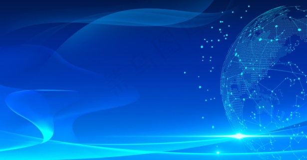 蓝色科技ppt背景图片素材