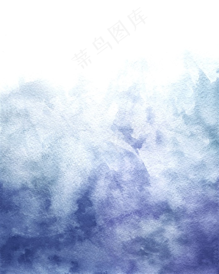 蓝色水彩晕染抽象磨砂质感纹理背景高清图片