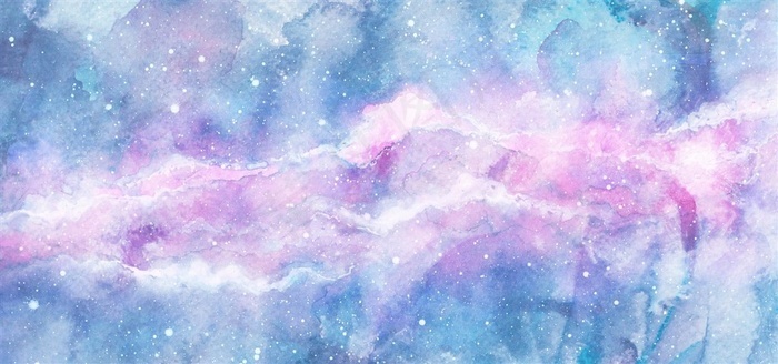 梦幻水彩星空背景素材唯美渐变纹理jpg创意海报ppt背景小清新 菜鸟图库