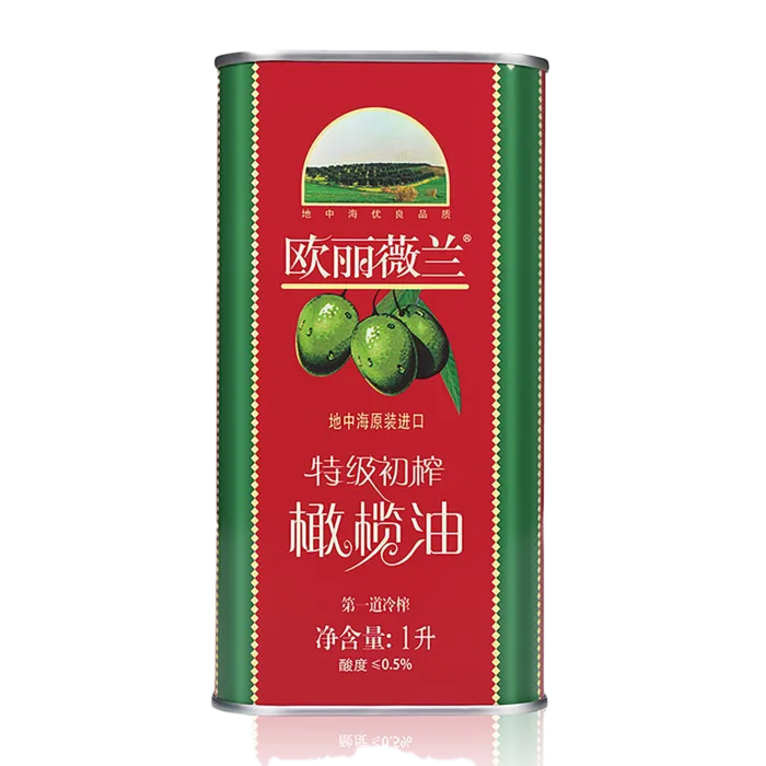 欧丽薇兰橄榄油1升 (2)超市商品白底图免抠实物摄影png格式图片透明底