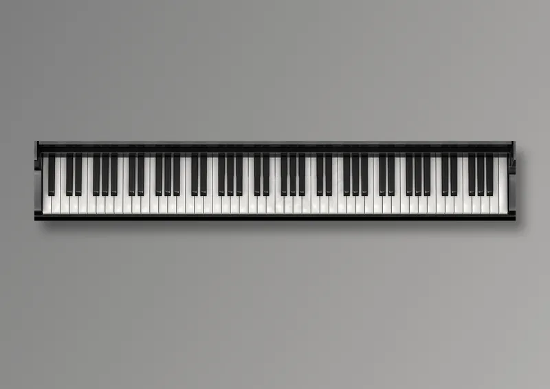 创意钢琴键盘特写高清图片素材