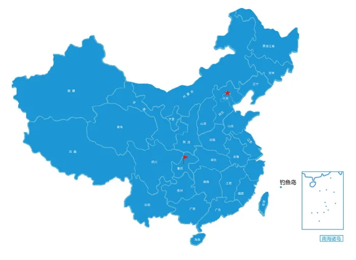 中国地图海报