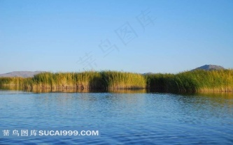 新疆可可托海湖泊美景素材