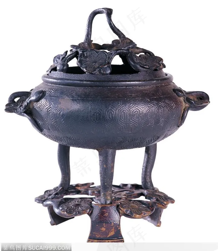 传统工艺品-古老的青铜香炉