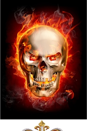 火焰骷髅头素材