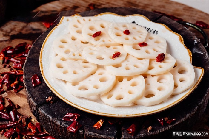 火锅藕片菜蝶图片