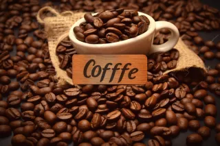 咖啡豆摄影图