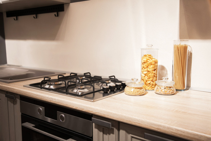 室内设计简约厨房台面灶台