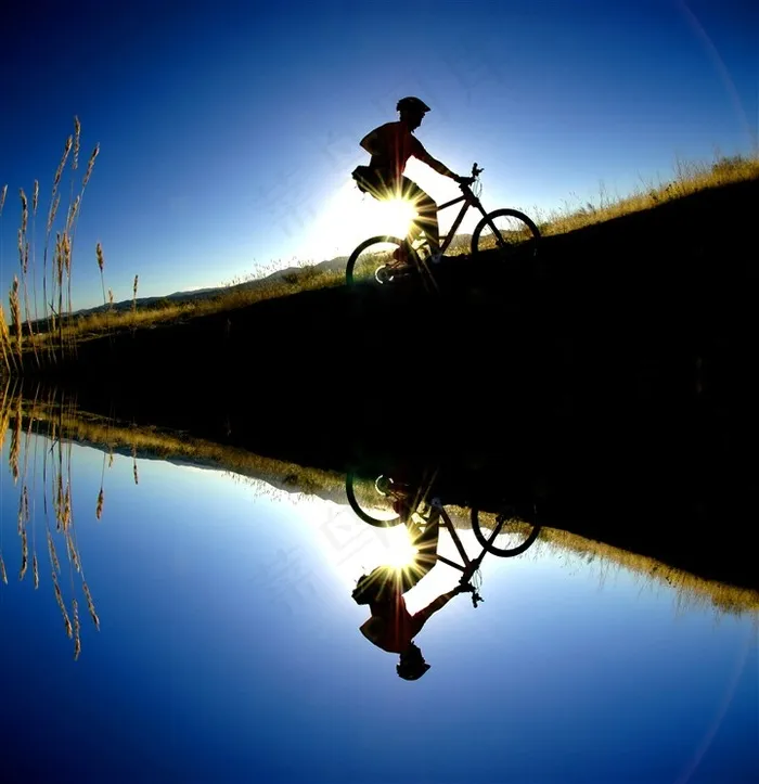 最美自行车广告图片