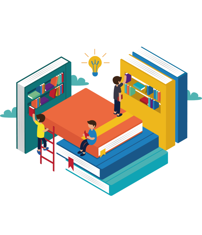 图书馆看书学习学生元素