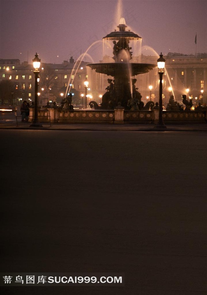 广场夜景摄影背景图片 菜鸟图库