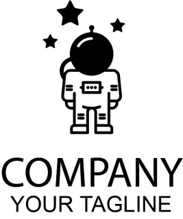 黑白宇航员公司logo