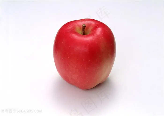 一个新鲜红苹果