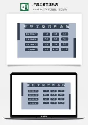 35.年度工资管理系统预览图