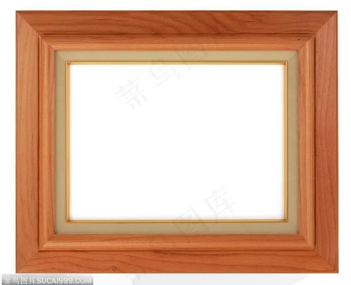 精美木框-红褐色的精美木框相框图片