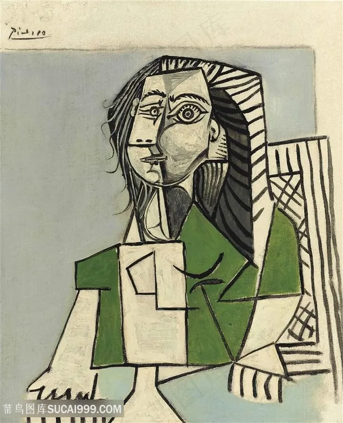 毕加索抽象派人物油画图片